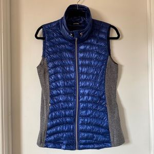 Calvin Klein Metallic Navy Down Vest